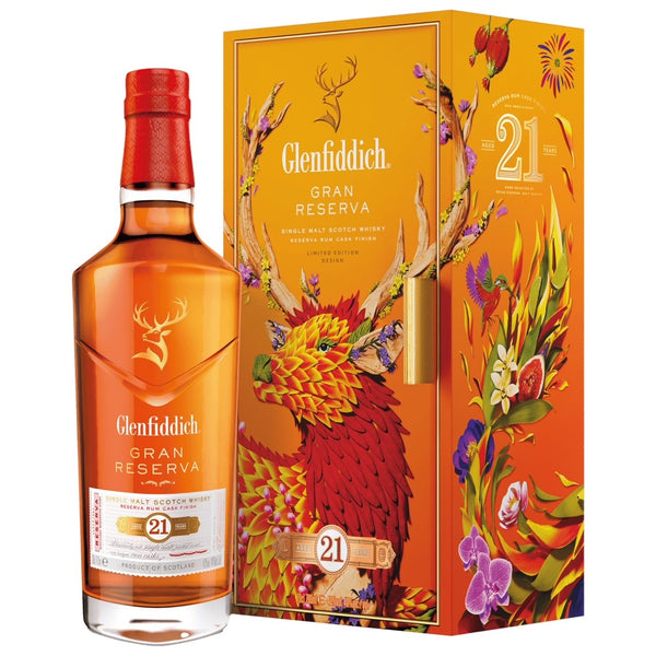 Glenfiddich Gran Reserva 21 Year Old Lunar New Year Limited Edition 2024 Single Malt Scotch Whisky (700ml)