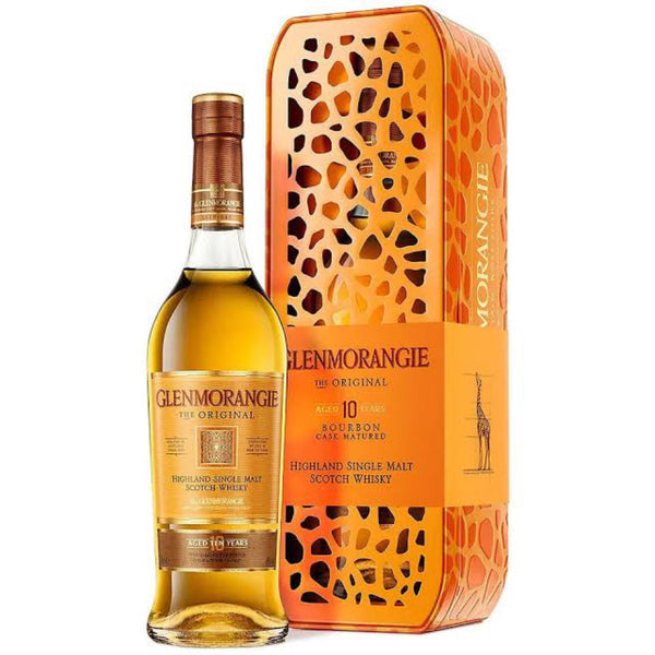 Glenmorangie The Original Single Malt Scotch Whisky 10 Year Old (700ml) Giraffe Tin Limited Edition