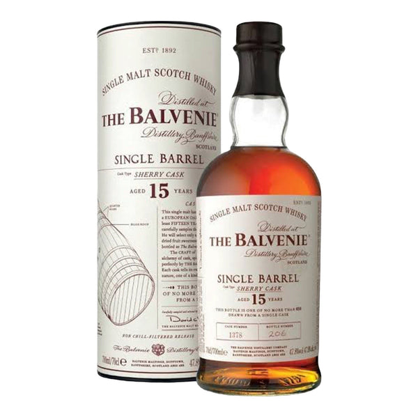 The Balvenie 15 Year Old Single Barrel Sherry Cask #15642 Single Malt Scotch Whisky (700ml)