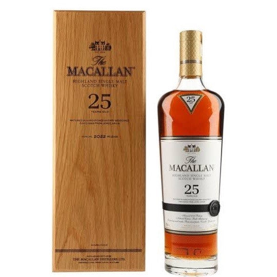 The Macallan 25 Year Old Sherry Oak 2022 Release Single Malt Scotch Whisky (700ml)