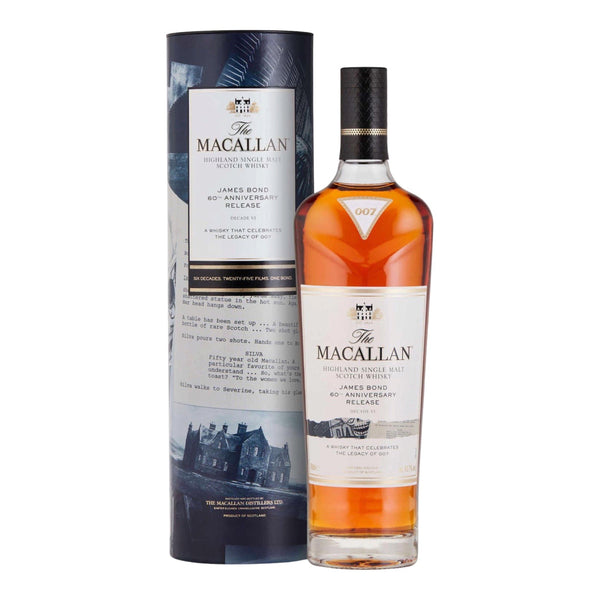 The Macallan James Bond 60th Anniversary Release Decade VI Single Malt Scotch Whisky (700ml)