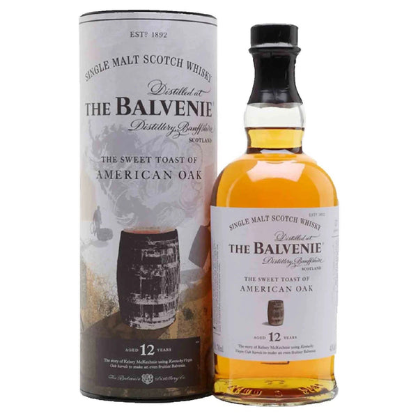 The Balvenie 12 Year Old American Oak Single Malt Scotch Whisky (700ml)