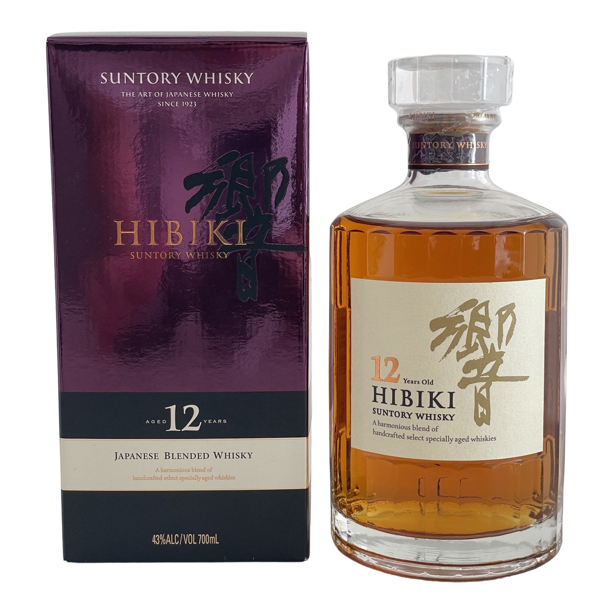 Hibiki 12 Year Old Blended Japanese Whisky (700ml) Wolfman Purveyors