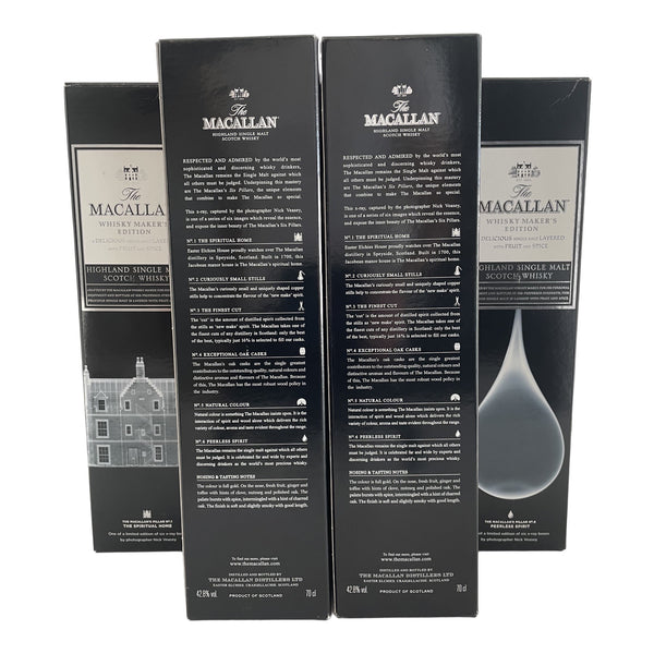 The Macallan Whisky Maker’s Edition Nick Veasey Six Pillars Set Single Malt Scotch Whisky (6 Bottles)