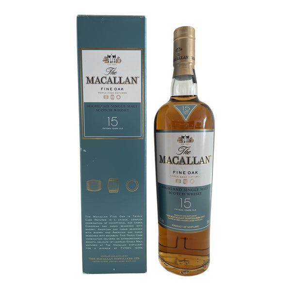 The Macallan 15 Year Old Fine Oak Single Malt Scotch Whisky (700ml)