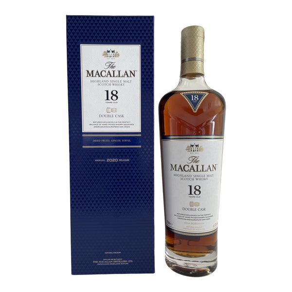 The Macallan 18 Year Old Double Cask 2020 Release Single Malt Scotch Whisky (700ml)