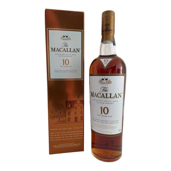 The Macallan 10 Year Old Sherry Oak Single Malt Scotch Whisky (700ml)