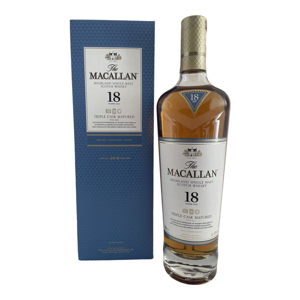 The Macallan 18 Year Old Triple Cask Matured 2018 Release Single Malt Scotch Whisky (700ML)