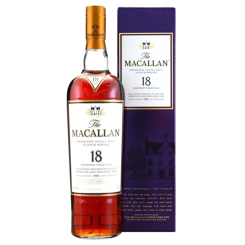 The Macallan 1997 18 Year Old Sherry Matured Single Malt Scotch